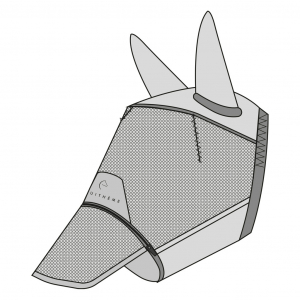 EQUITHÈME Zipper Anti UV Fly Mask