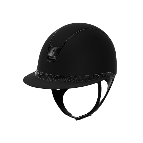 Samshield Miss Shield 2.0 Shadowmatt Helmet with Crystal Fabric front band Samshield Miss Shield 2.0 Shadowmatt Helmet with Crystal Fabric front band