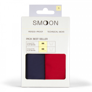 2er-Pack SMOON Menstruationsunterhose Mittlerer Tage - Damen
