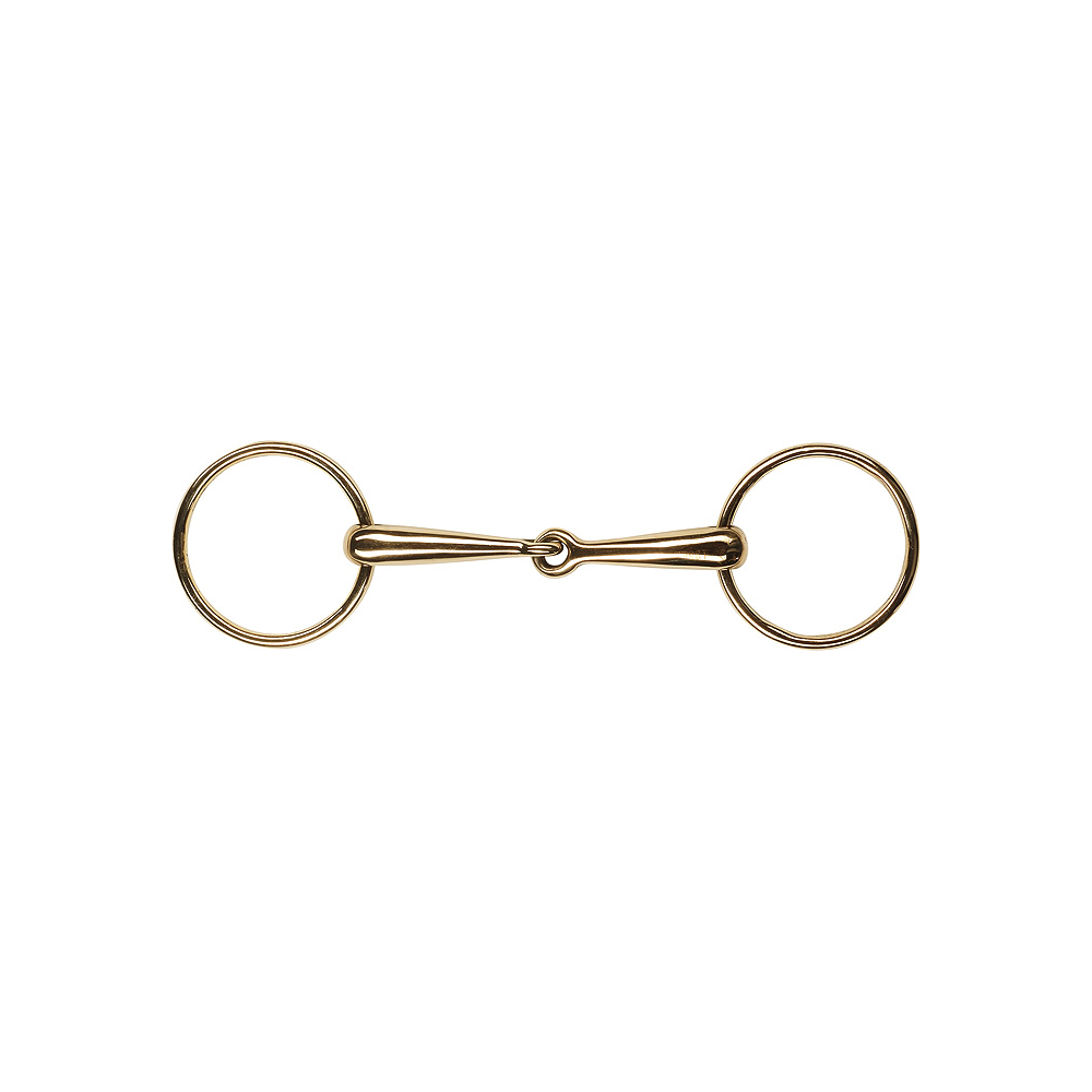 Feeling Cyprium loose Ring Snaffle with thin solid mouthpiece