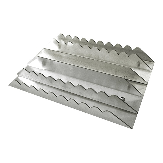 Étrille aluminium rectangulaire