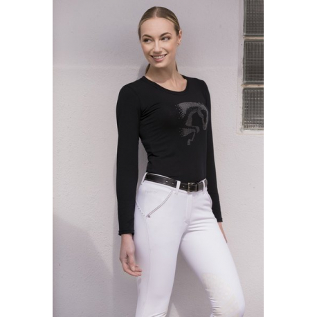 Tee-shirt EQUITHEME Jump Strass Tee-shirt EQUITHEME Jump Strass