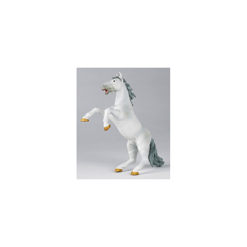 Papo White prancing horse