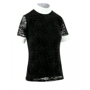 EQUITHÈME Dentelle Top, no lining, short sleeves