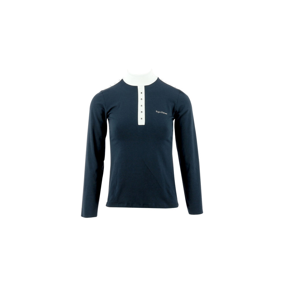 EQUITHÈME Shine competition polo shirt, long sleeves