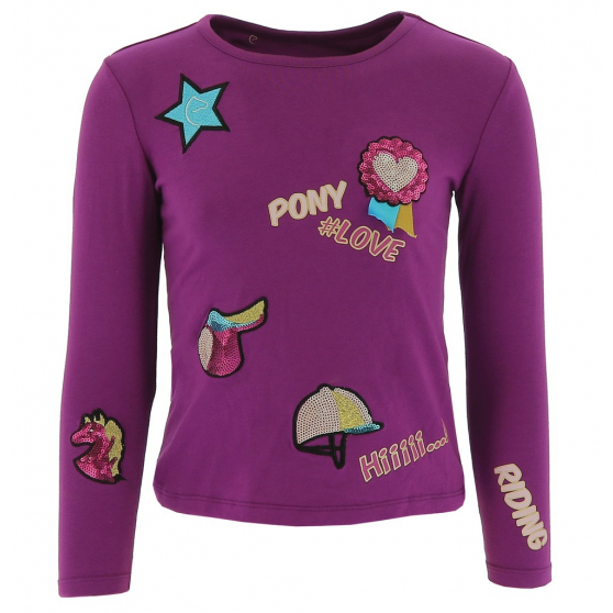 Equi-Kids t-shirt pony love mit applikationen-mädchen