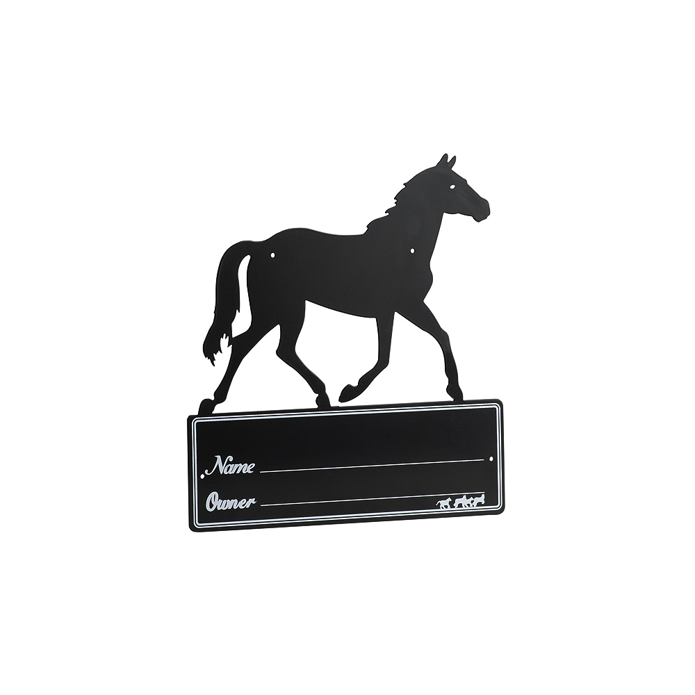 Hippo-Tonic Horse Silhouette stall plaque