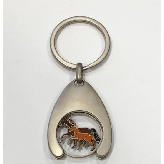 Horse Head Token Keychain