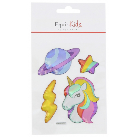 Stickers Equi-Kids Relief Licorne + Planète Stickers Equi-Kids Relief Licorne + Planète