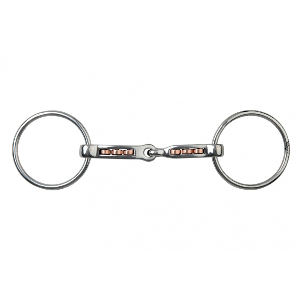 Metalab Magic System copper rollers Loose Ring Snaffle