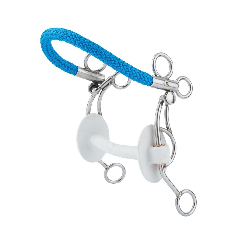 Beris Gebiss Schmetterlingsstange Soft, Grau - Ring 7,5 Cm, 130 Mm