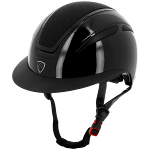 EQUITHÈME Agris glossy Helmet with lamé top