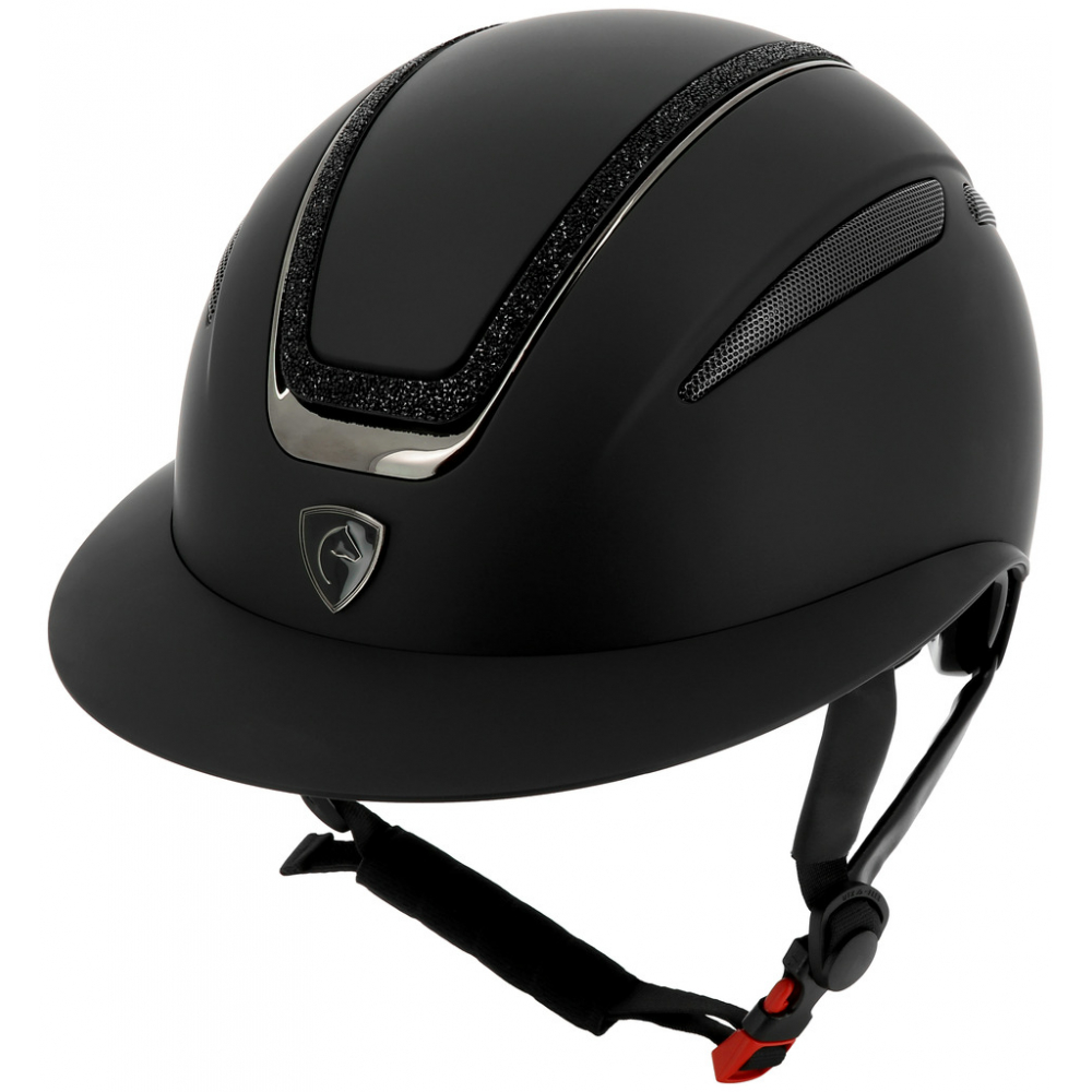 EQUITHÈME Agris matt helmet with lamé trim