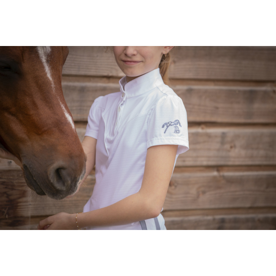 Polo de concours Pénélope Moon mesh - Enfant