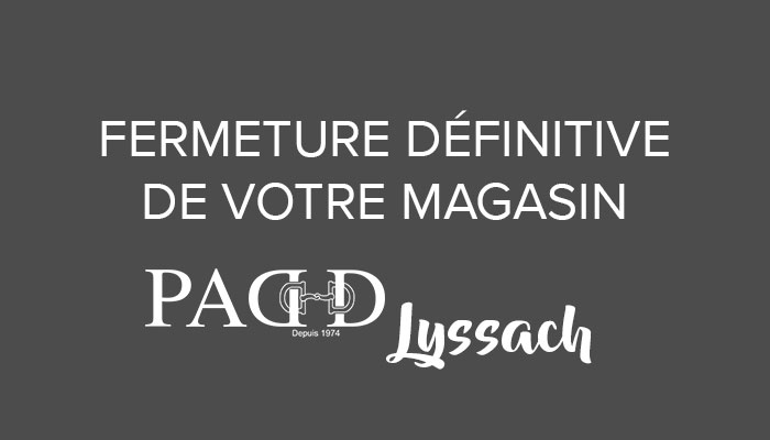 Fermeture magasin PADD Lyssach